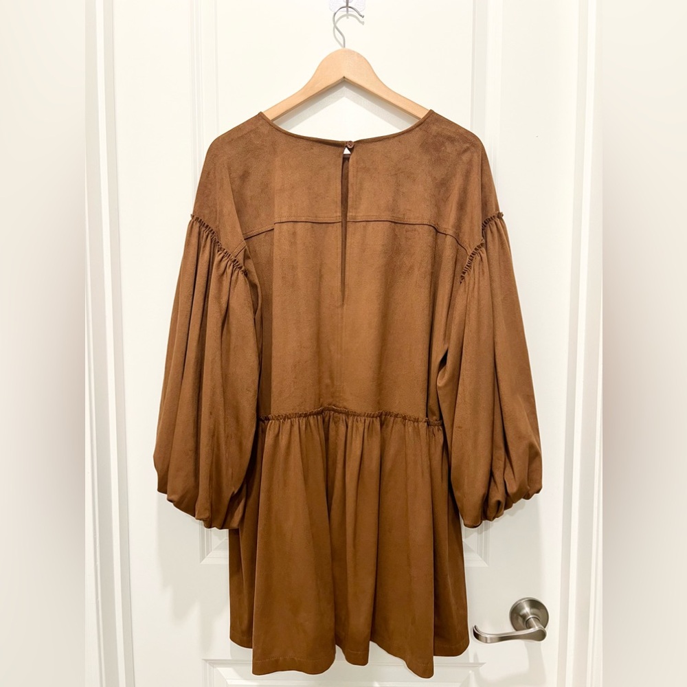 FREE PEOPLE Summer Love Faux Suede Dress - Picture 5 of 6
